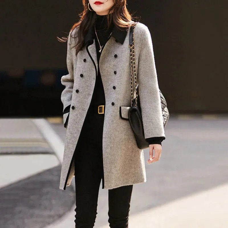 Autumn Mid-Long Woolen Coat