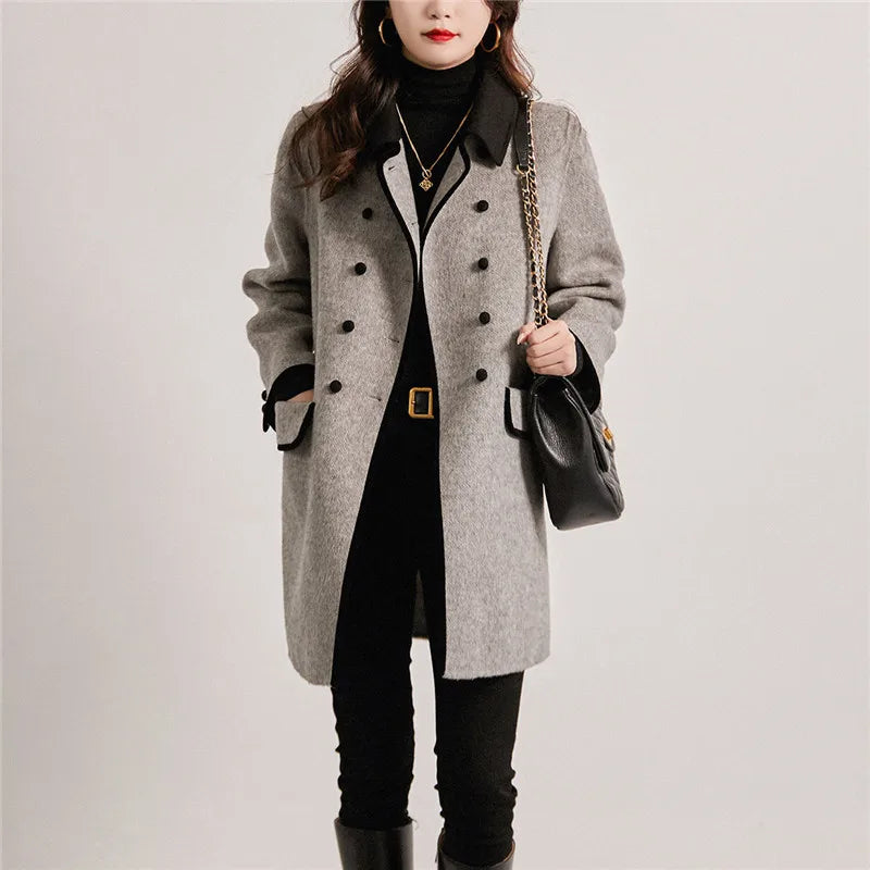 Autumn Mid-Long Woolen Coat
