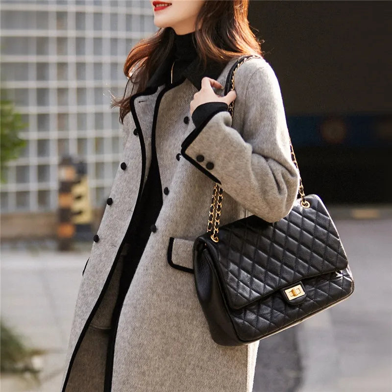 Autumn Mid-Long Woolen Coat